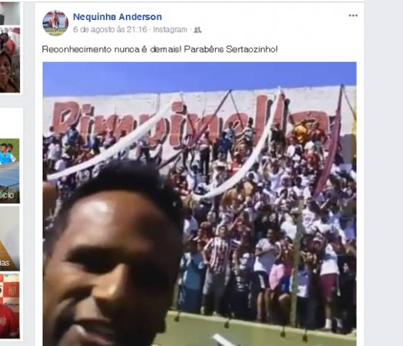 Campeões com o Touro comemoram o aniversário do Sertãozinho nas redes sociais