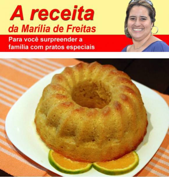 Bolo de laranja de liquidificador