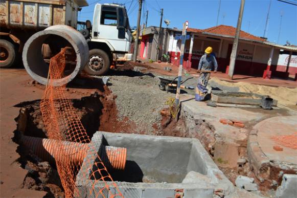 Tem início a obra de Microdrenagem nas ruas paralelas à avenida Antônio Paschoal