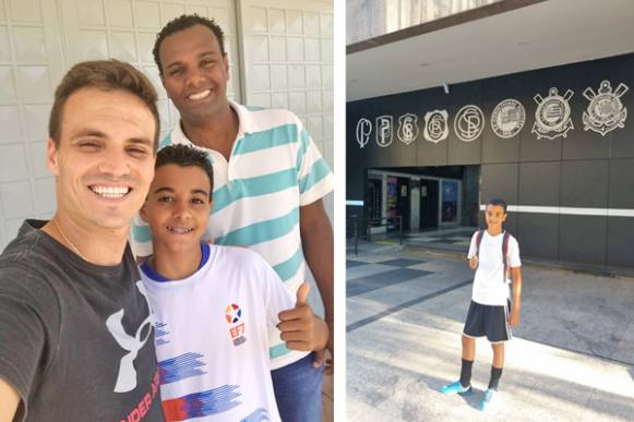 Garoto de Sertãozinho faz teste no Corinthians