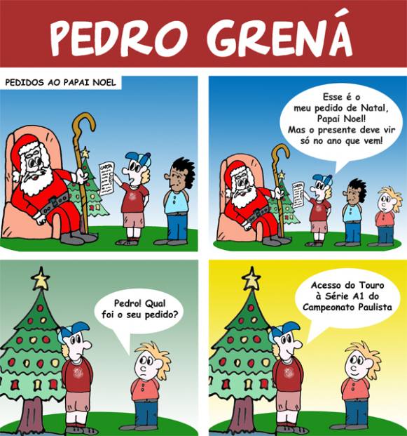 Pedro Grená leva carta ao Papai Noel