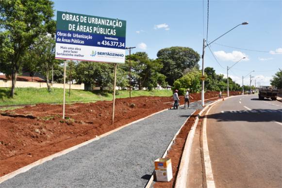 Bairros de Sertãozinho passam por serviços de urbanização