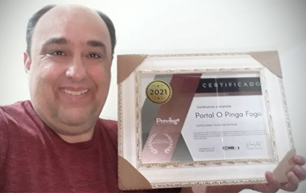 Portal O Pinga Fogo lidera pesquisa de opinião pública e é certificado como Melhor do Ano 2021