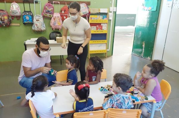 Projeto “Saúde na Escola” realiza ação de prevenção à Covid-19 em creche municipal de Sertãozinho