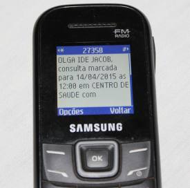 Consultas da Rede Municipal de Saúde passam a ser confirmadas por mensagem SMS
