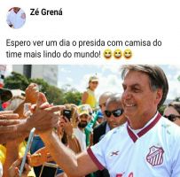 Fotomontagem de Bolsonaro com camisa do Touro viraliza nas redes sociais